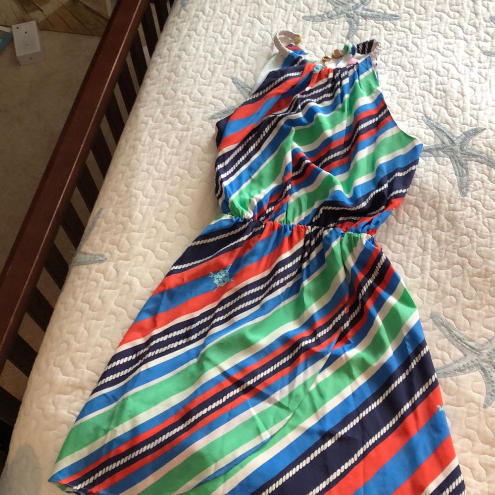 Lilly Pulitzer Kennett Stripe Halter Dress